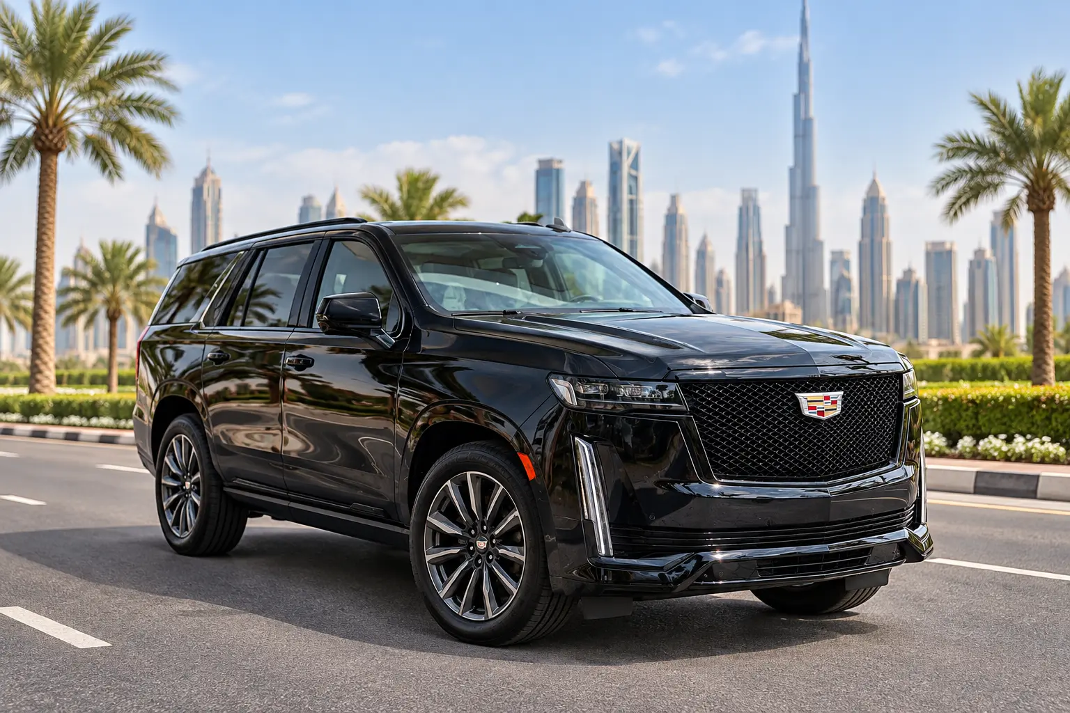 Cadillac Escalade chauffeur SUV in Dubai